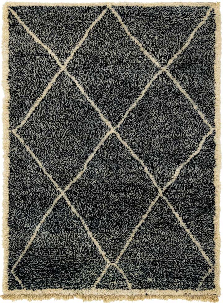 5' 6 x 7' 7 Hand Knotted Moroccan Wool Rug