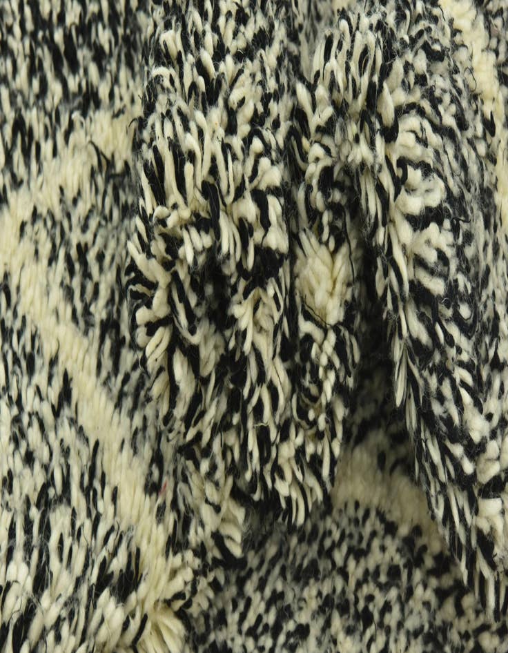 Detail image of 6' 2 x 9' 6  Hand Knotted Moroccan Wool Rug