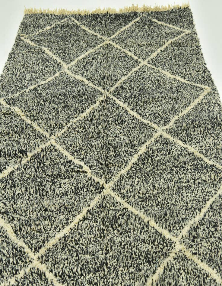 Detail image of 6' 2 x 9' 6  Hand Knotted Moroccan Wool Rug