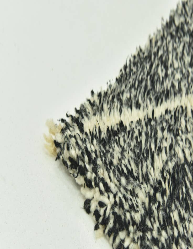 Detail image of 6' 2 x 9' 6  Hand Knotted Moroccan Wool Rug