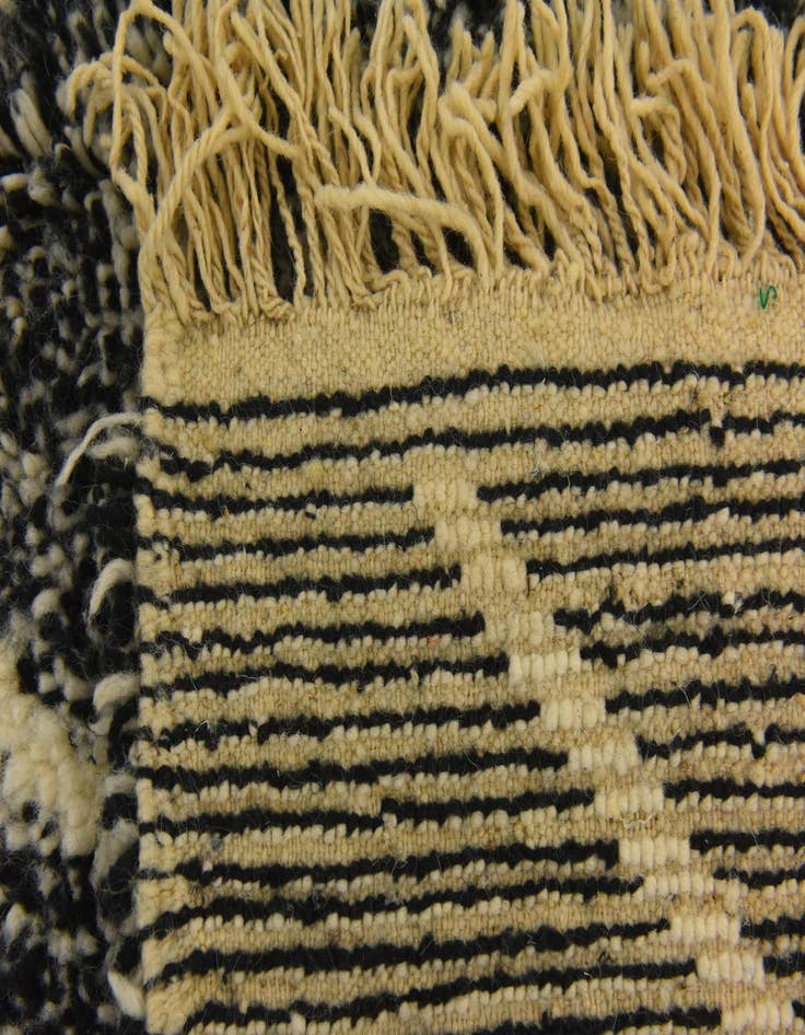 Detail image of 6' 7 x 9' 6  Hand Knotted Moroccan Wool Rug