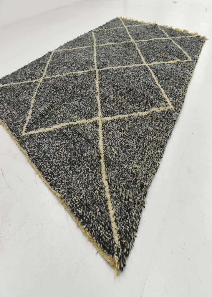6' 7 x 9' 6 Hand Knotted Moroccan Wool Rug