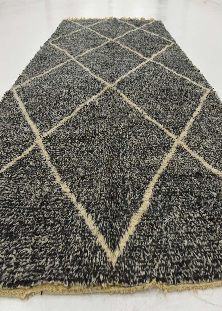 6' 7 x 9' 6 Hand Knotted Moroccan Wool Rug