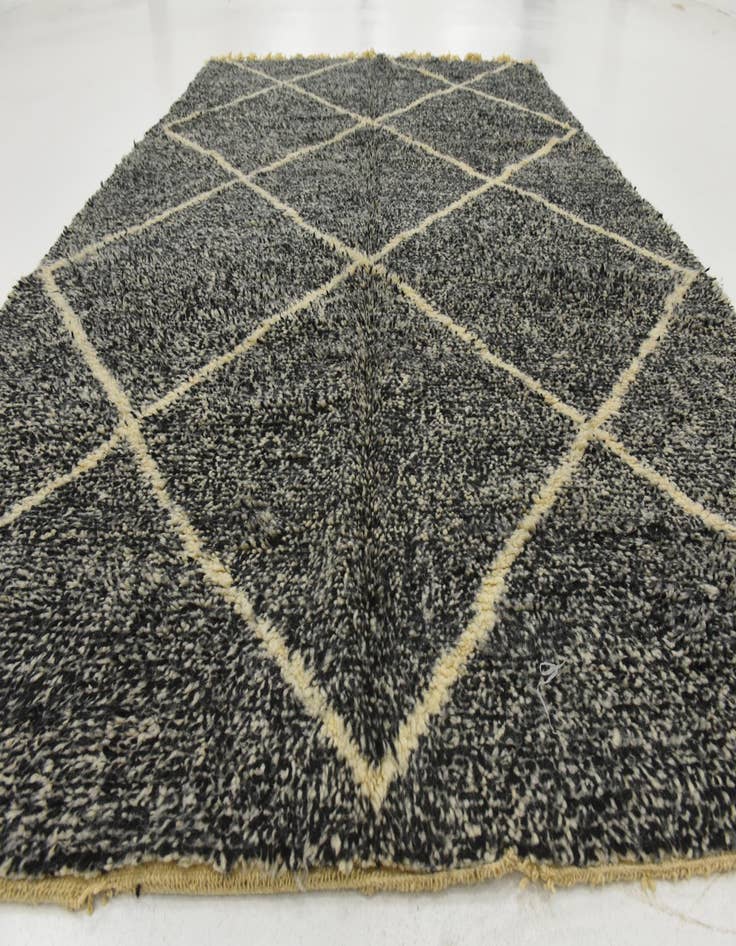 Detail image of 6' 7 x 9' 6 Hand Knotted Moroccan Wool Rug
