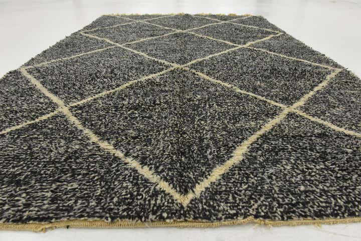 6' 7 x 9' 6 Hand Knotted Moroccan Wool Rug