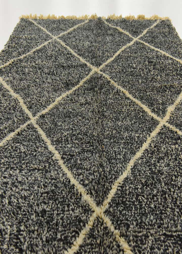 6' 7 x 9' 6 Hand Knotted Moroccan Wool Rug