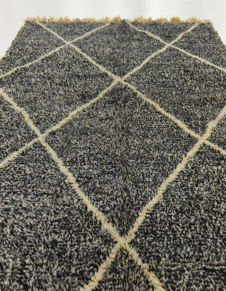 Detail image of 6' 7 x 9' 6 Hand Knotted Moroccan Wool Rug