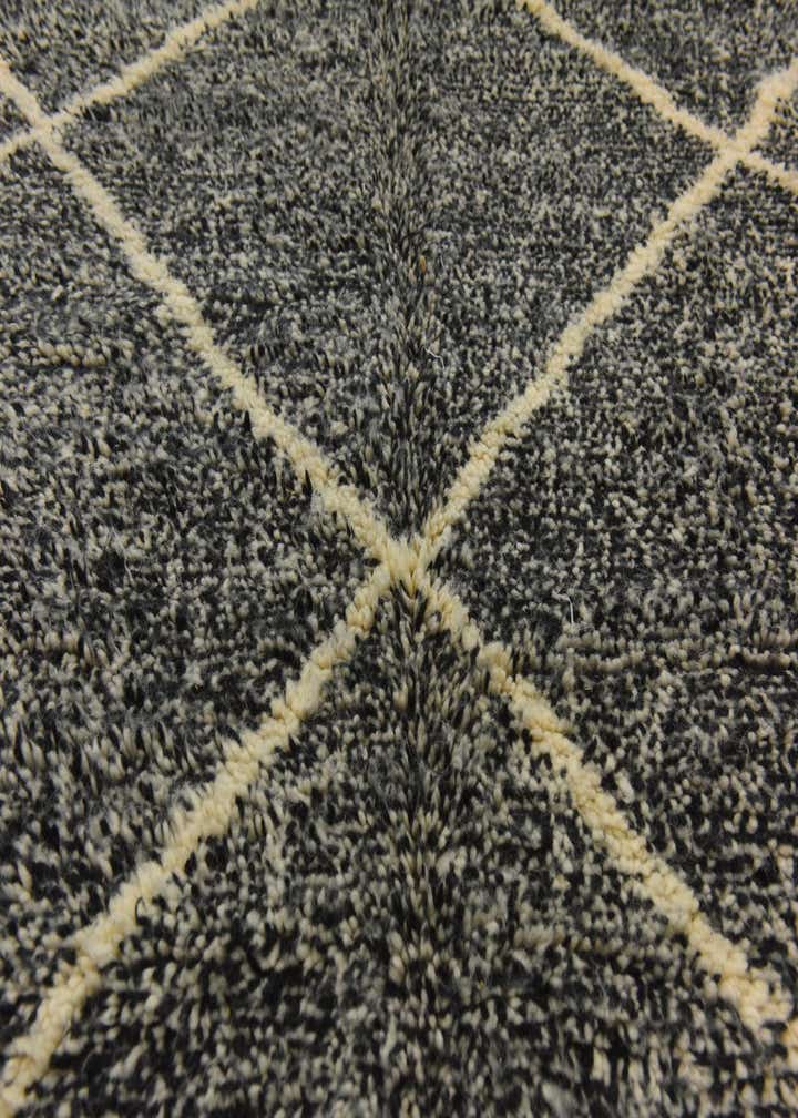 6' 7 x 9' 6 Hand Knotted Moroccan Wool Rug