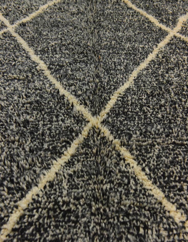 Detail image of 6' 7 x 9' 6  Hand Knotted Moroccan Wool Rug