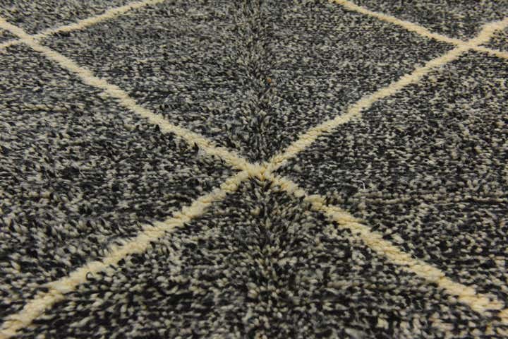 6' 7 x 9' 6 Hand Knotted Moroccan Wool Rug