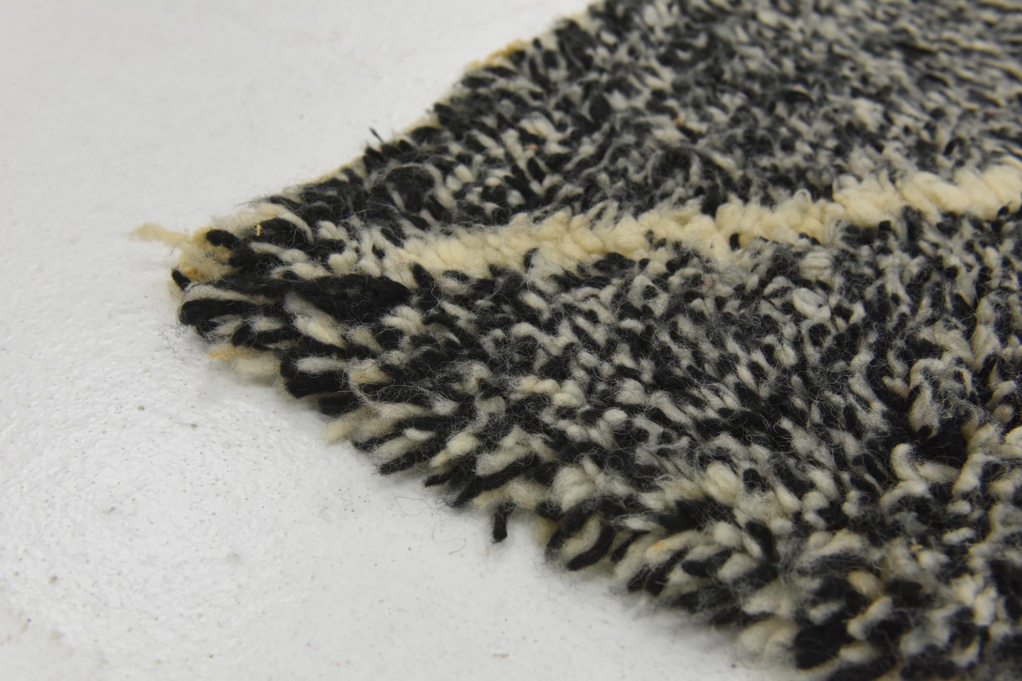 6' 7 x 9' 6 Hand Knotted Moroccan Wool Rug
