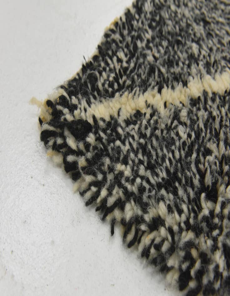 Detail image of 6' 7 x 9' 6  Hand Knotted Moroccan Wool Rug