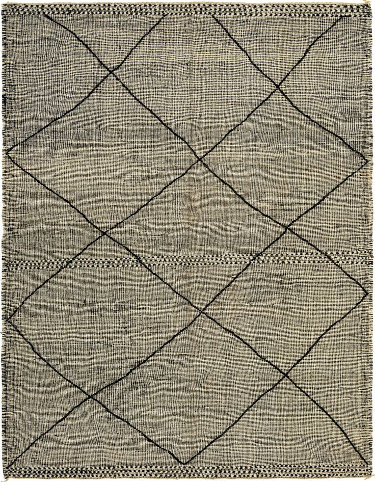 Detail image of 6' 8 x 10' Hand Knotted Moroccan Wool Rug