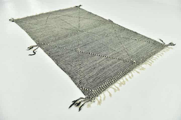 6' 5 x 10' Hand Knotted Moroccan Wool Rug