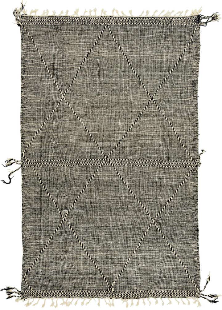 6' 5 x 10' Hand Knotted Moroccan Wool Rug