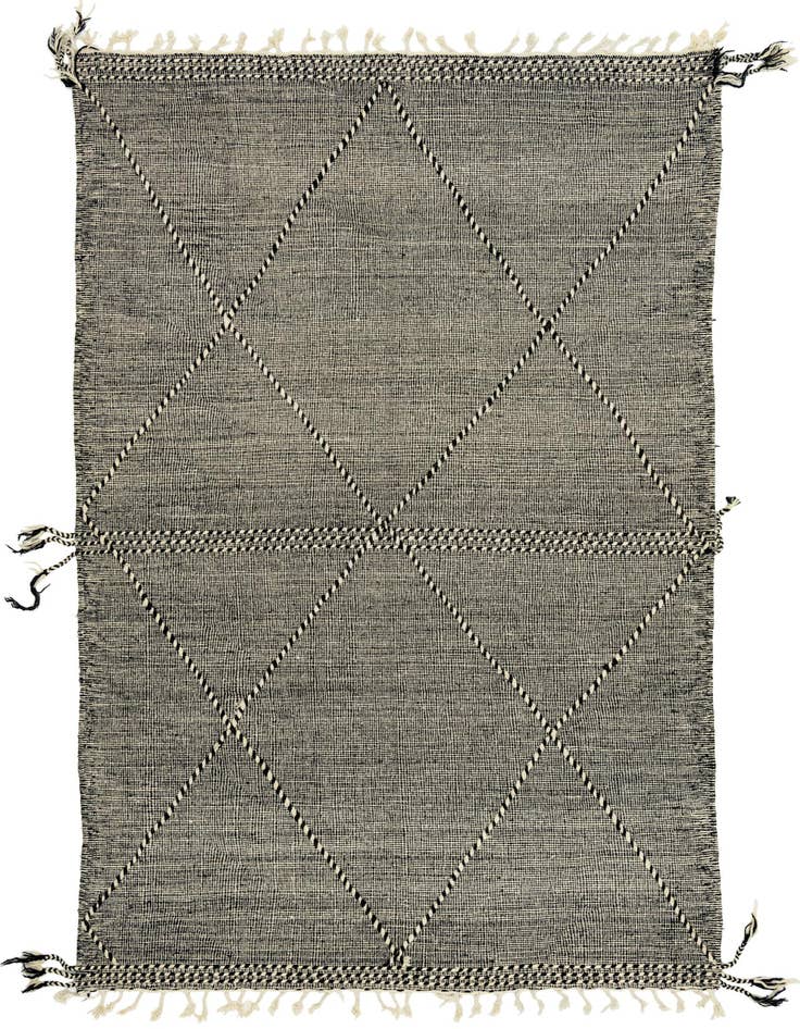 Detail image of 6' 5 x 10' Hand Knotted Moroccan Wool Rug