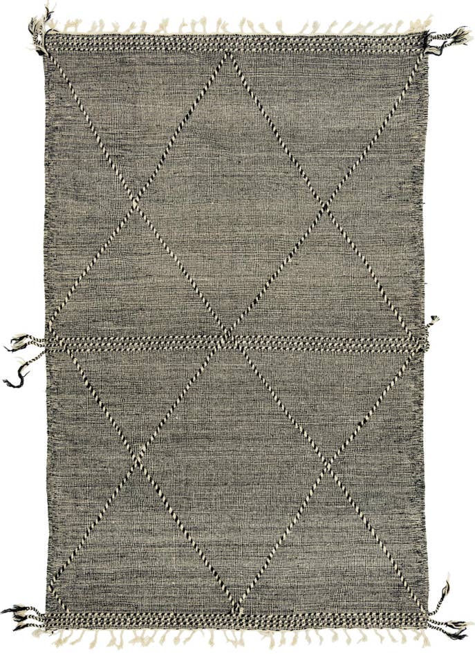 Detail image of 6' 5 x 10' Hand Knotted Moroccan Wool Rug