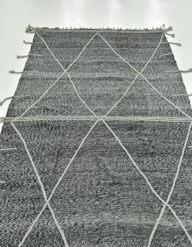 Detail image of 7' 2 x 11' 10  Hand Knotted Moroccan Wool Rug