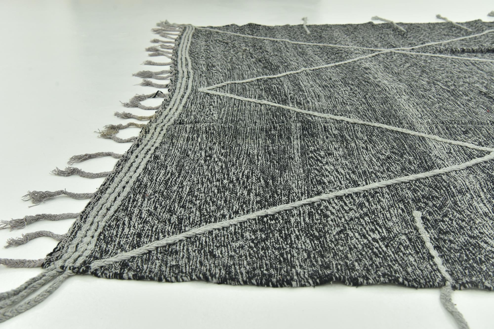 7' 2 x 11' 10 Hand Knotted Moroccan Wool Rug