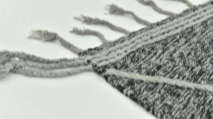 7' 2 x 11' 10 Hand Knotted Moroccan Wool Rug