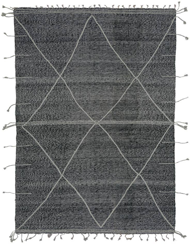 Detail image of 7' 2 x 11' 10 Hand Knotted Moroccan Wool Rug