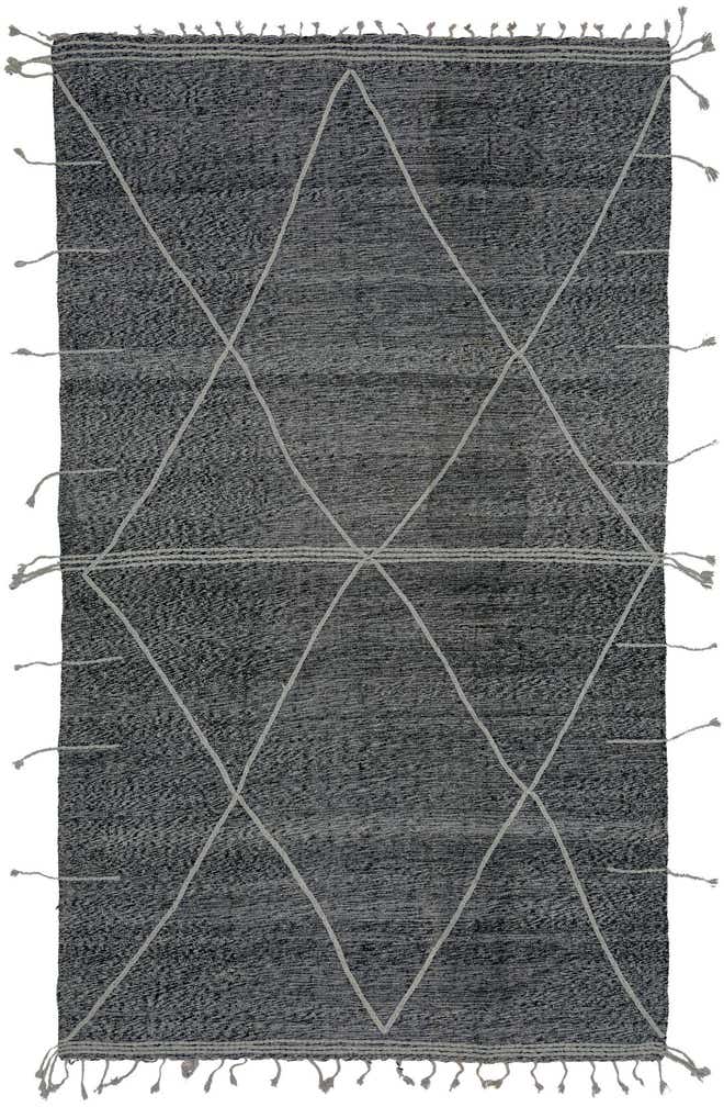 7' 2 x 11' 10 Hand Knotted Moroccan Wool Rug
