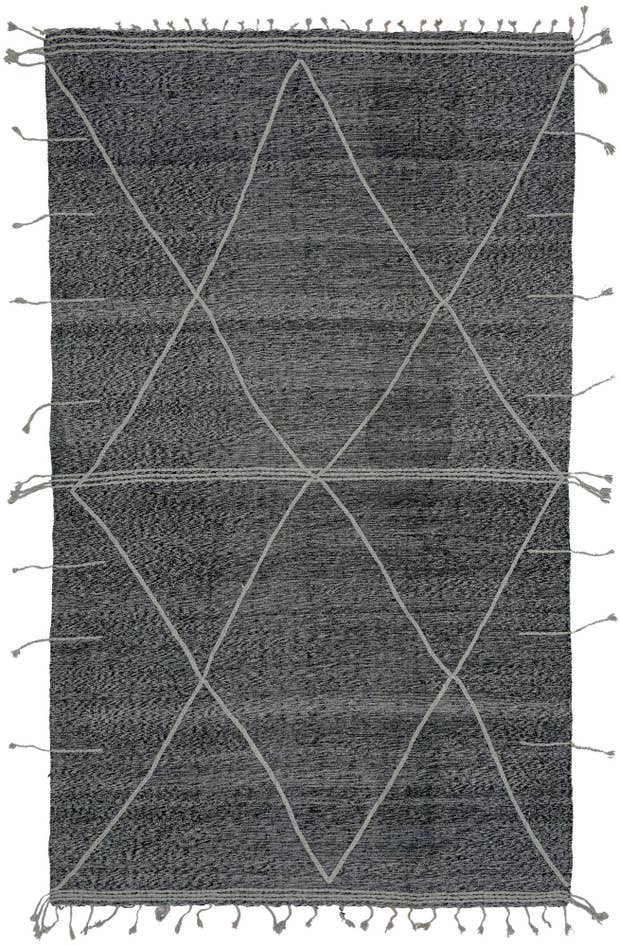 Detail image of 7' 2 x 11' 10 Hand Knotted Moroccan Wool Rug