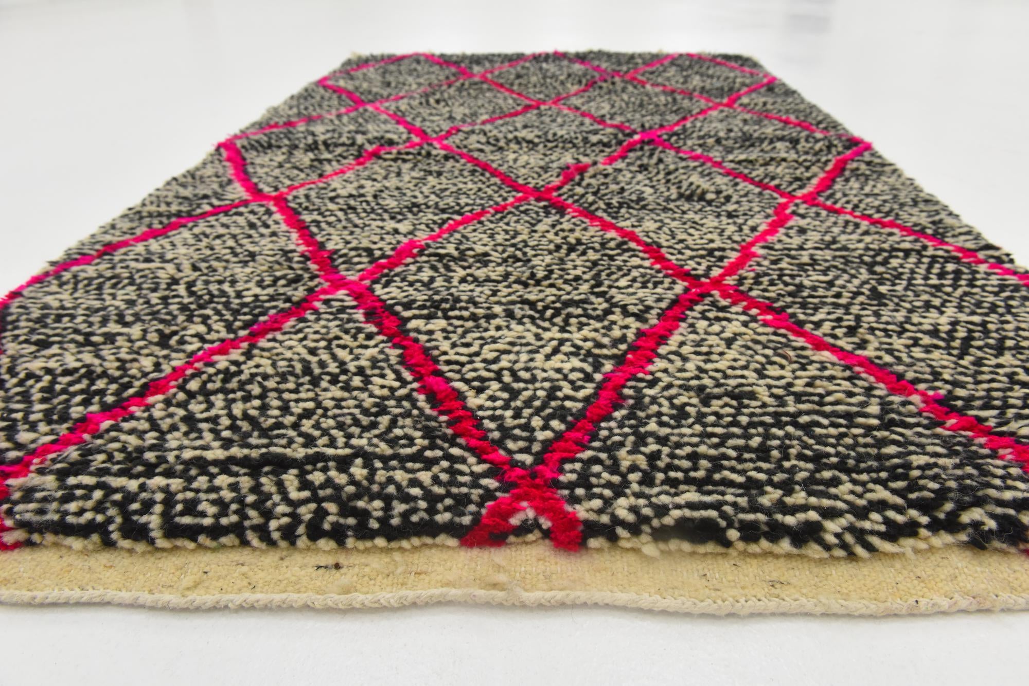 3' 3 x 5' 3 Hand Knotted Moroccan Wool Rug