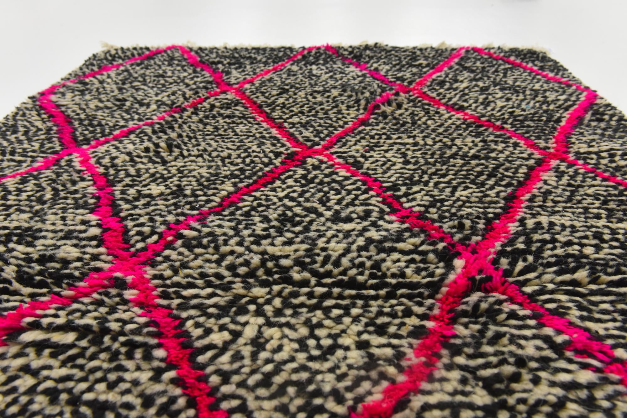3' 3 x 5' 3 Hand Knotted Moroccan Wool Rug