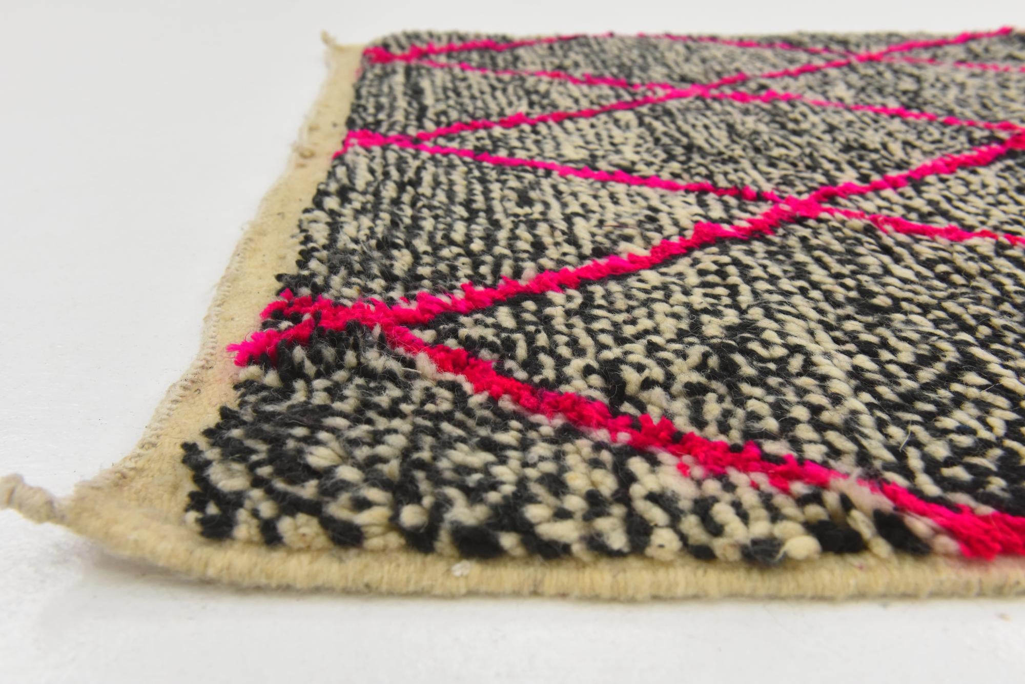 3' 3 x 5' 3 Hand Knotted Moroccan Wool Rug