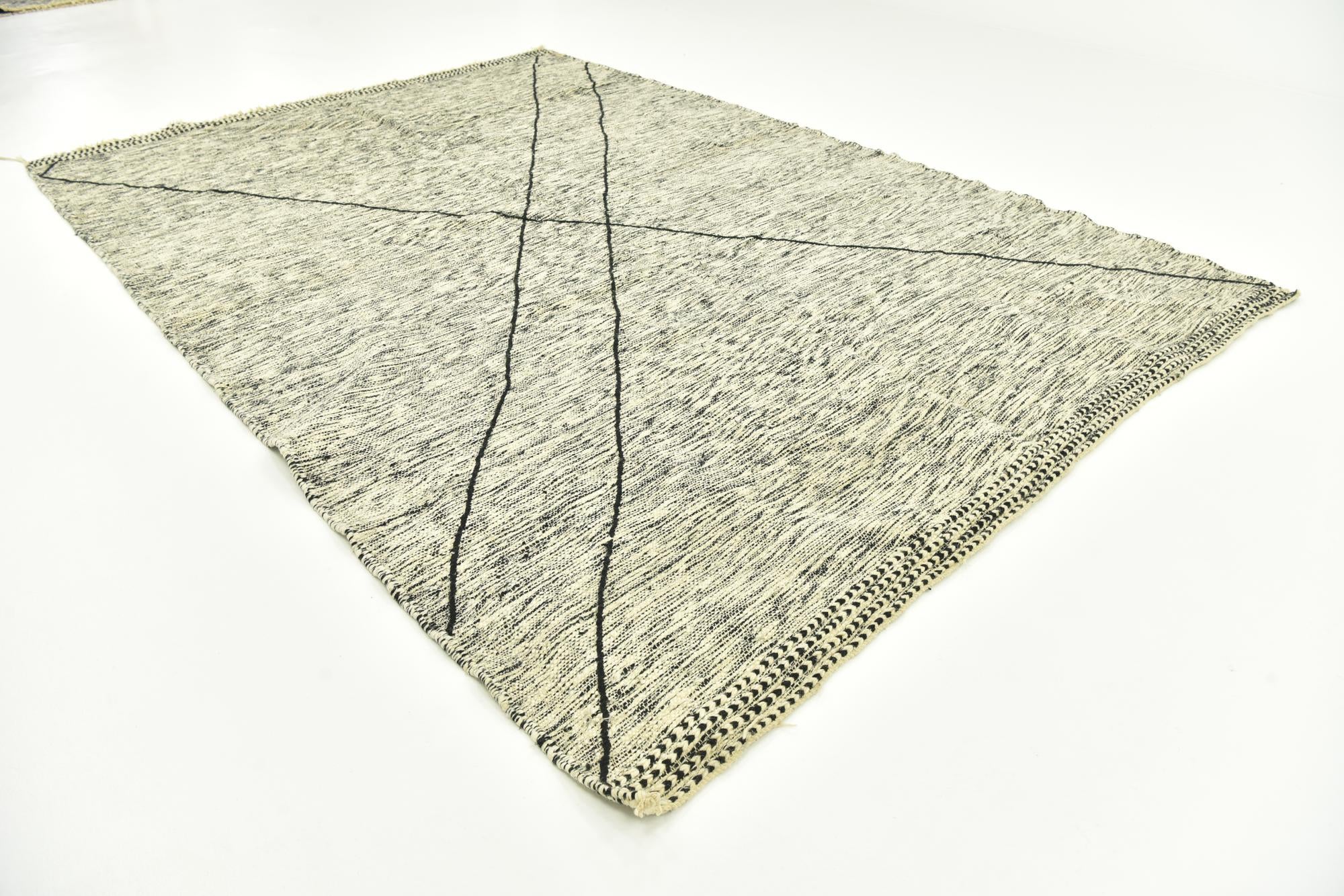 9' 1 x 13' 3 Hand Knotted Moroccan Wool Rug
