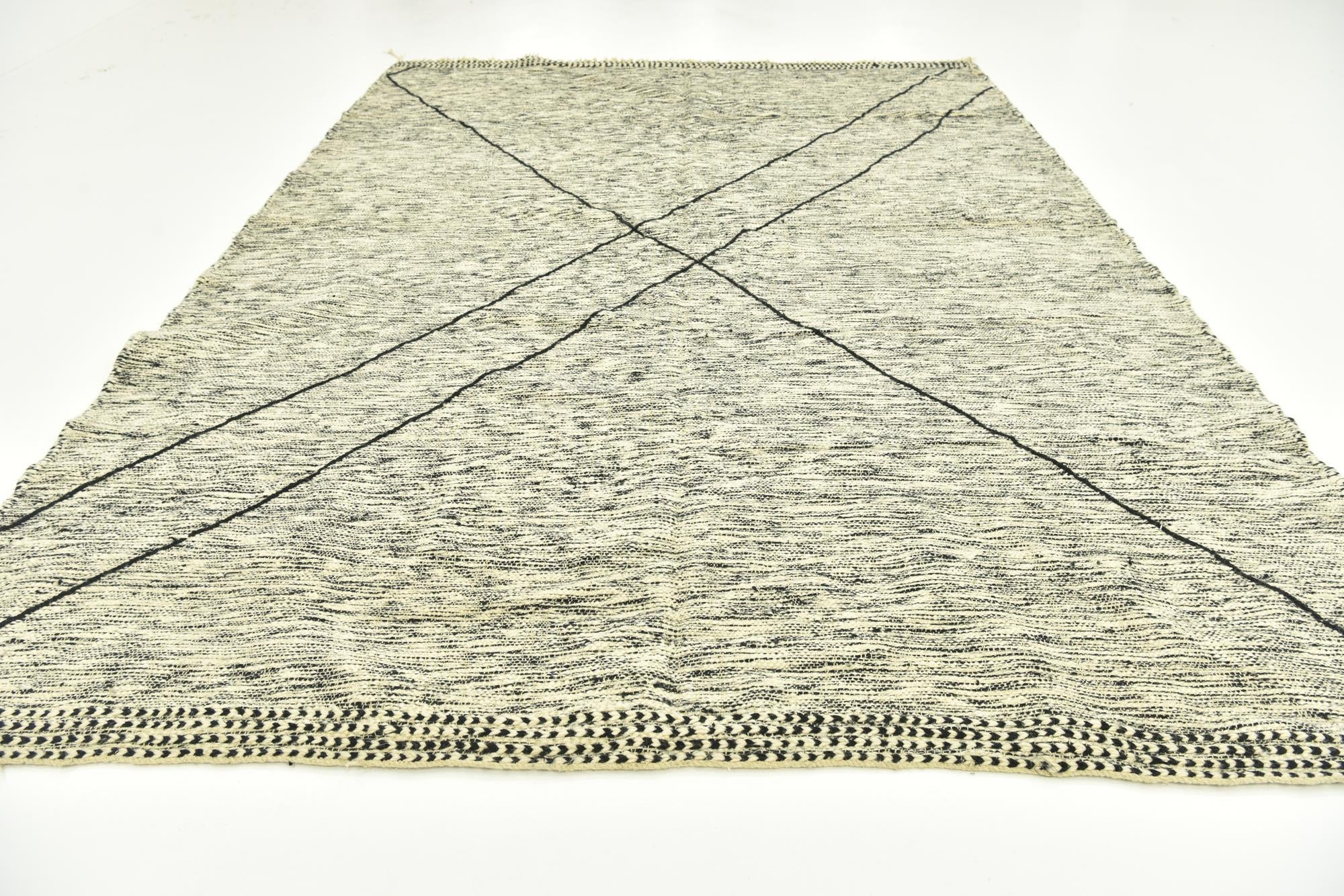 9' 1 x 13' 3 Hand Knotted Moroccan Wool Rug