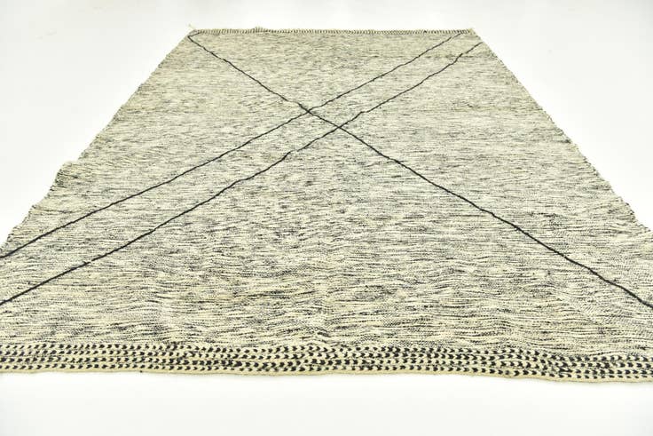 Detail image of 9' 1 x 13' 3 Hand Knotted Moroccan Wool Rug