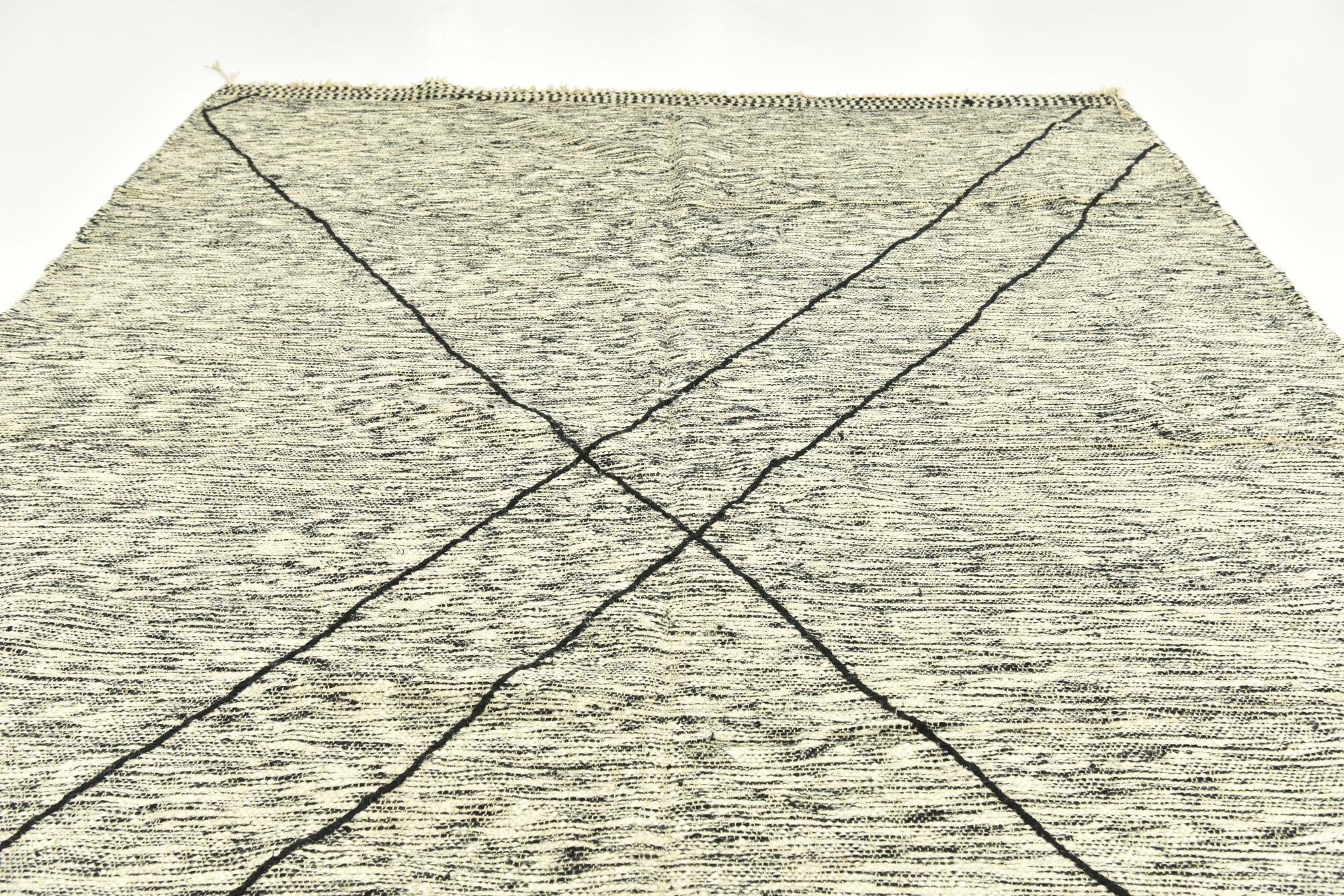 9' 1 x 13' 3 Hand Knotted Moroccan Wool Rug
