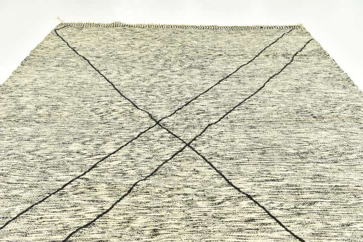 9' 1 x 13' 3 Hand Knotted Moroccan Wool Rug