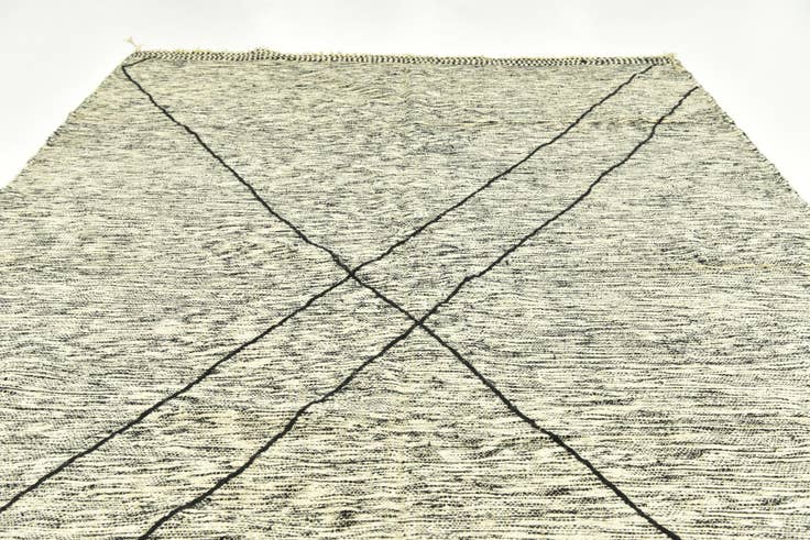 Detail image of 9' 1 x 13' 3 Hand Knotted Moroccan Wool Rug