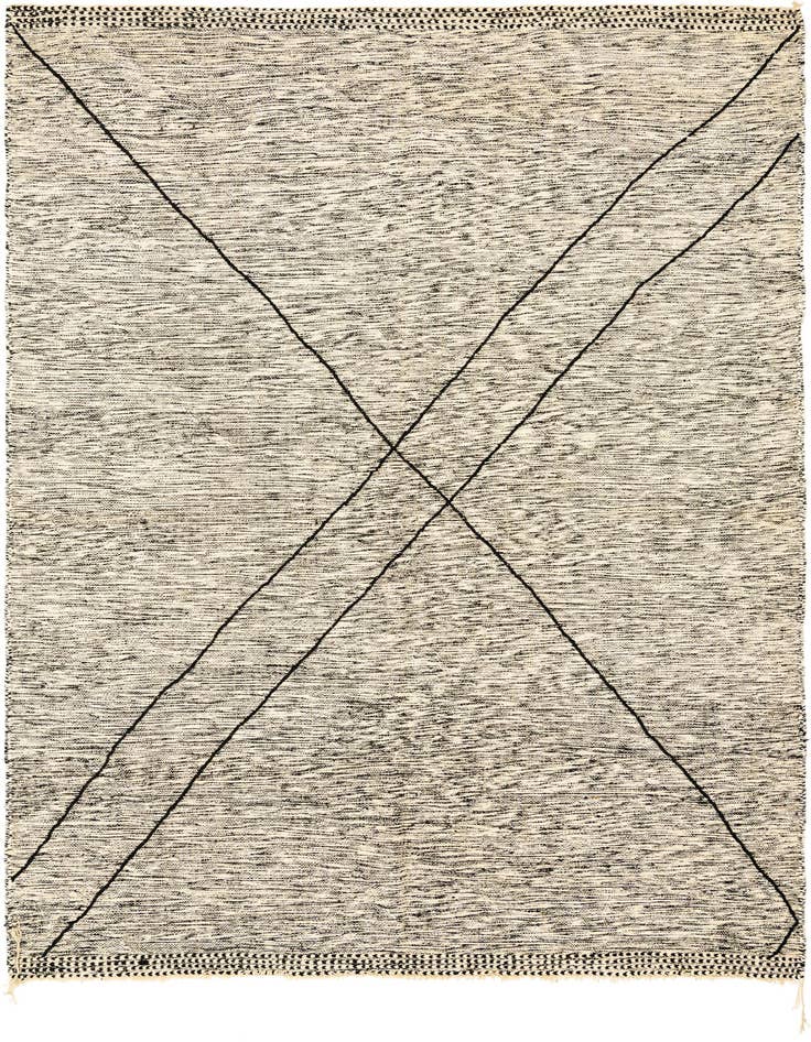 Detail image of 9' 1 x 13' 3 Hand Knotted Moroccan Wool Rug