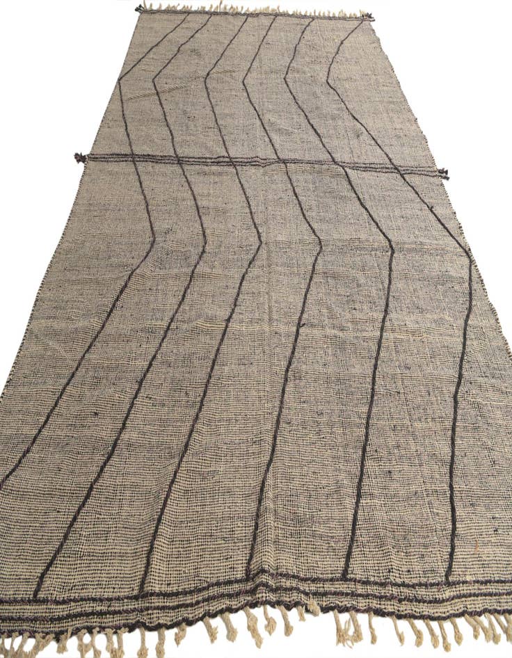 Detail image of 9' 7 x 13' 4  Hand Knotted Moroccan Wool Rug