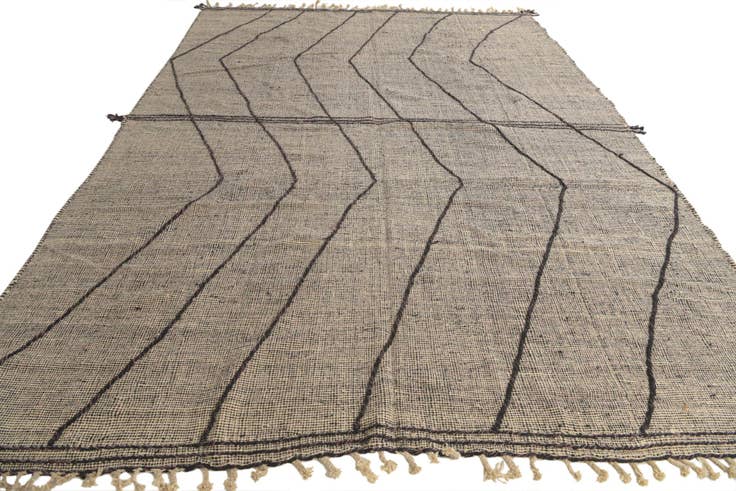 Detail image of 9' 7 x 13' 4 Hand Knotted Moroccan Wool Rug