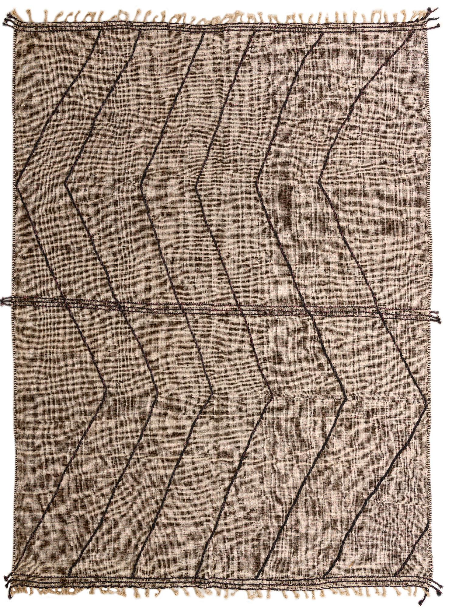 9' 7 x 13' 4 Hand Knotted Moroccan Wool Rug