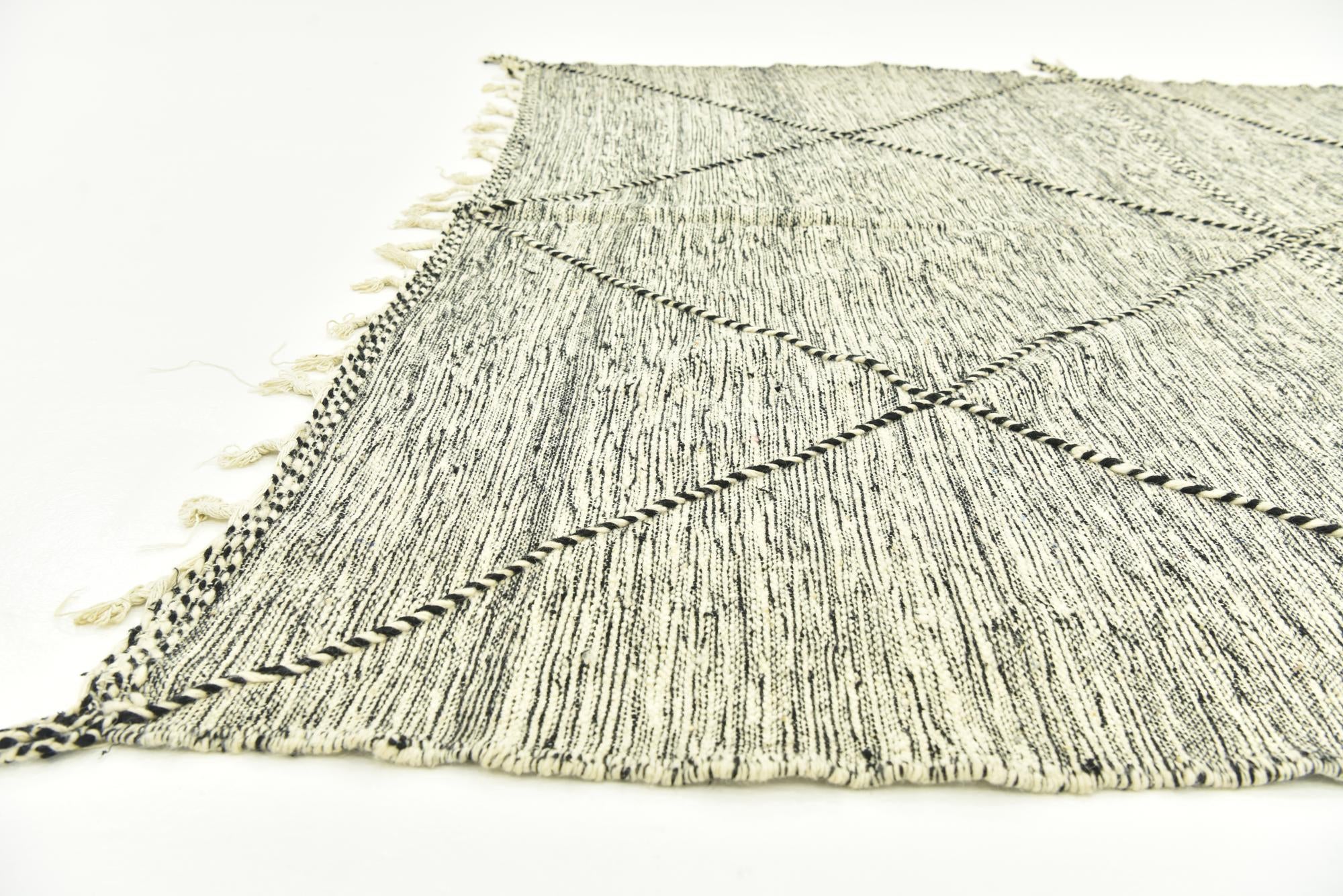 6' 5 x 9' 4 Hand Knotted Moroccan Wool Rug
