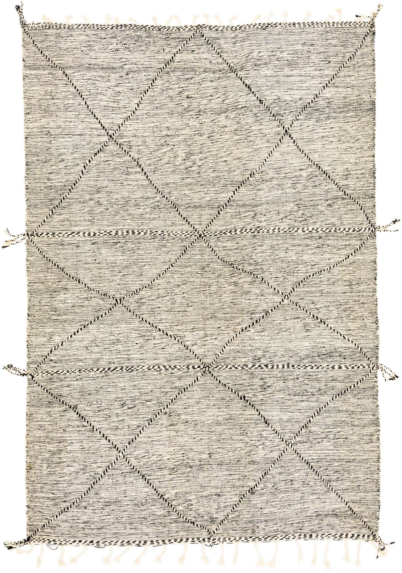 6' 5 x 9' 4 Hand Knotted Moroccan Wool Rug