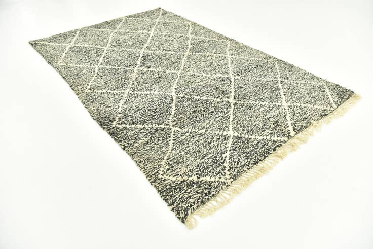 Detail image of 6' 5 x 10' Hand Knotted Moroccan Wool Rug