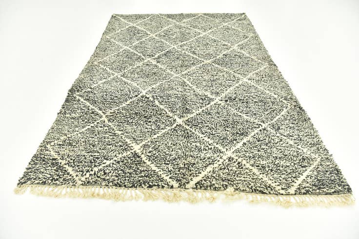 Detail image of 6' 5 x 10' Hand Knotted Moroccan Wool Rug