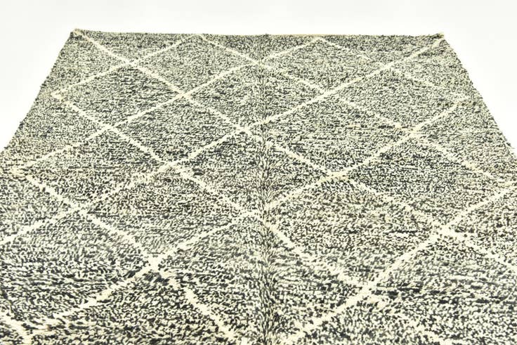 Detail image of 6' 5 x 10' Hand Knotted Moroccan Wool Rug