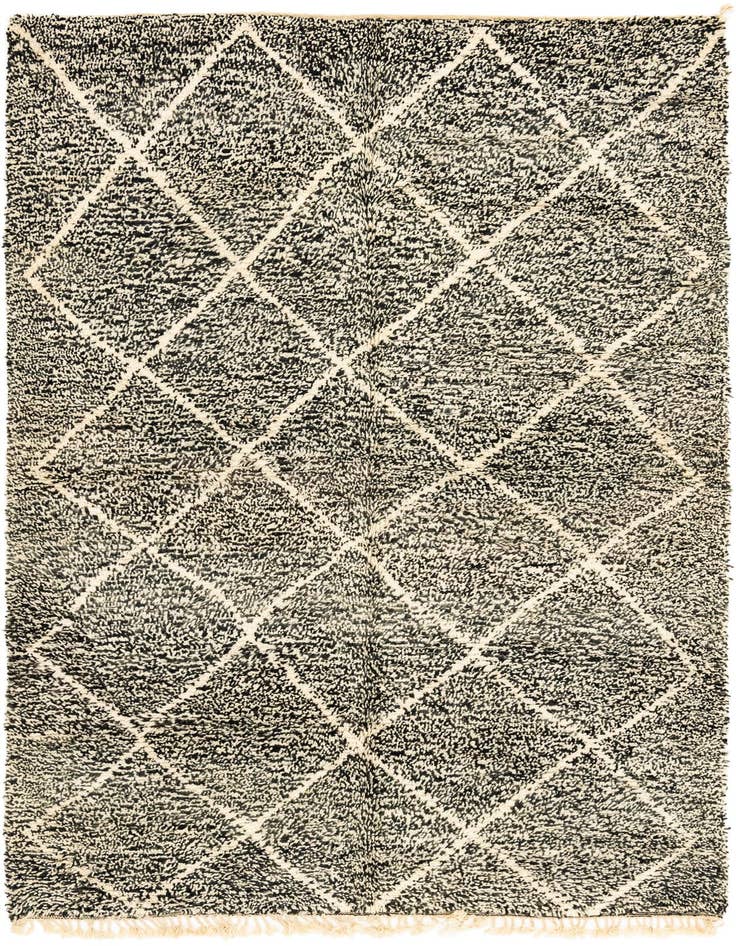 Detail image of 6' 5 x 10' Hand Knotted Moroccan Wool Rug
