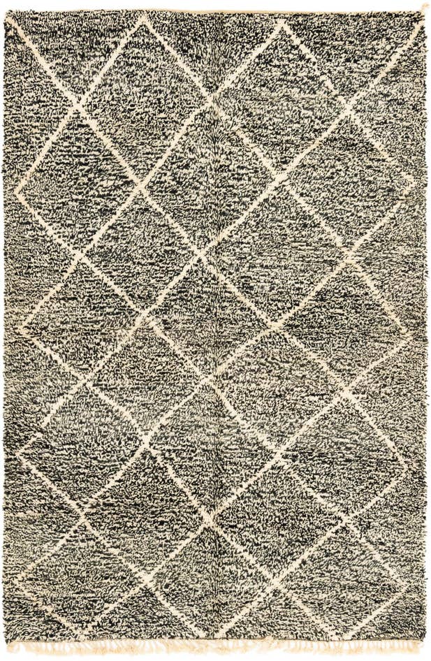 Detail image of 6' 5 x 10' Hand Knotted Moroccan Wool Rug