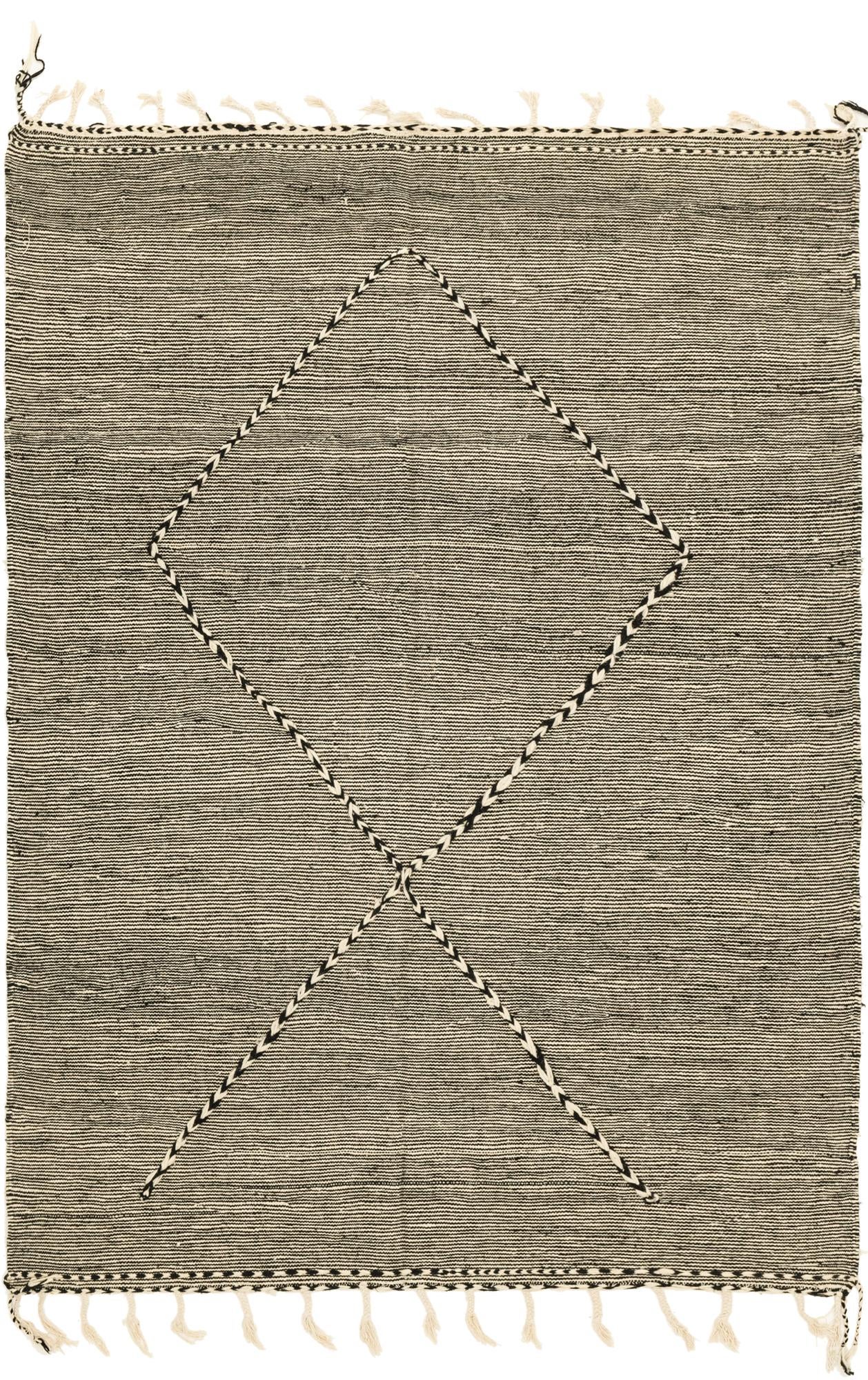 7' 6 x 10' 1 Hand Knotted Moroccan Wool Rug