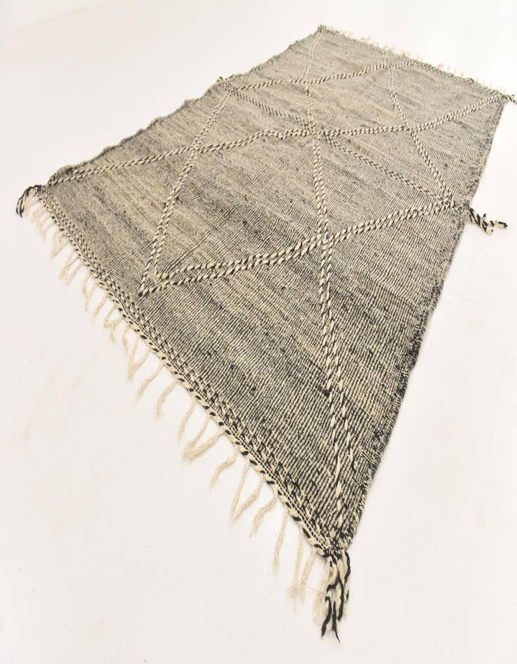 Detail image of 6' 2 x 10' 5  Hand Knotted Moroccan Wool Rug