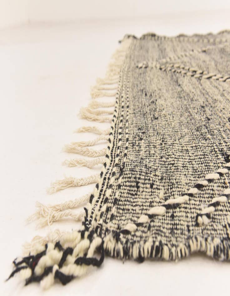 Detail image of 6' 2 x 10' 5  Hand Knotted Moroccan Wool Rug